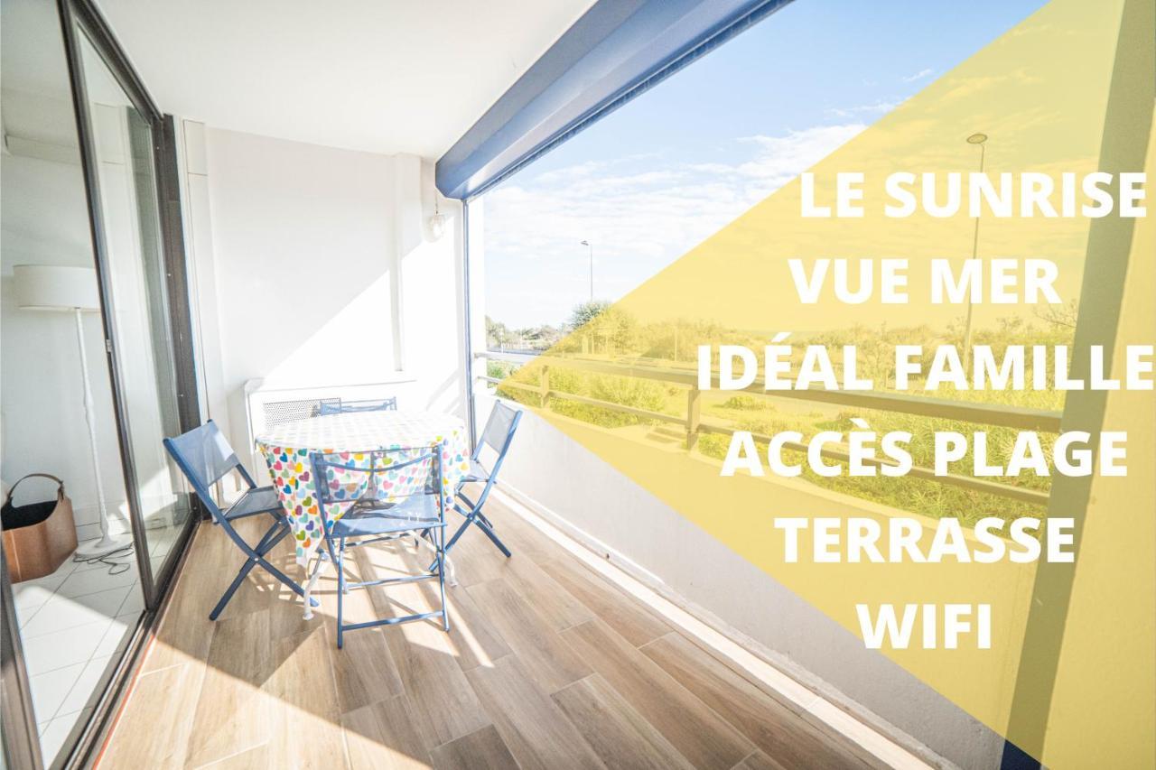 Le Sunrise Vue Mer Acces Plage- Spacieux-2 Terrasses-Wifi - Confort -Top Pros Servicesconciergerielagrandemotte La Grande Motte Luaran gambar