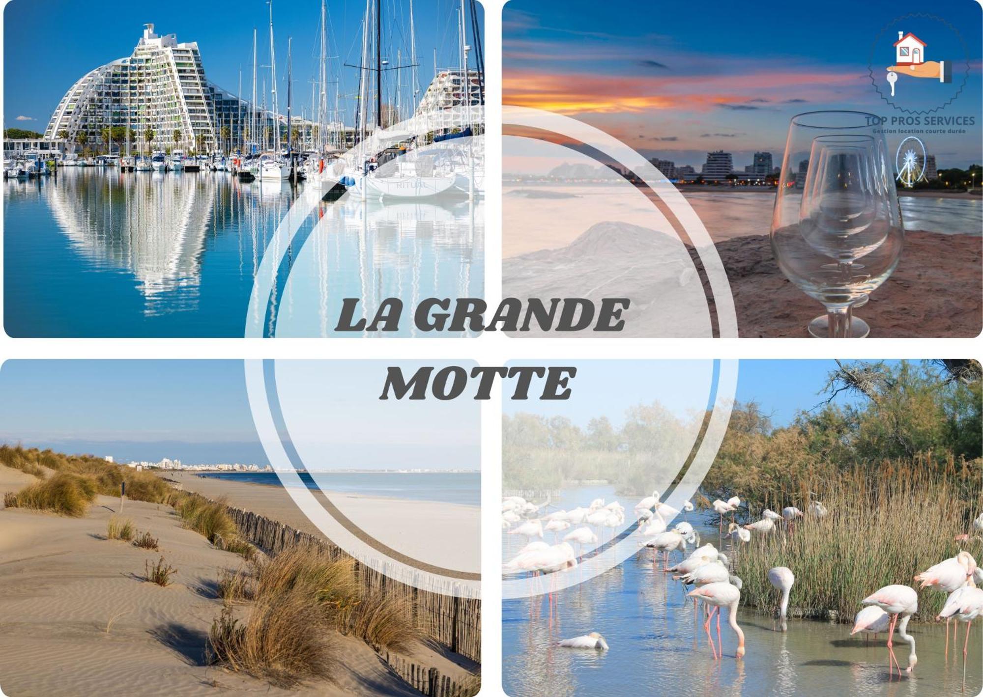 Le Sunrise Vue Mer Acces Plage- Spacieux-2 Terrasses-Wifi - Confort -Top Pros Servicesconciergerielagrandemotte La Grande Motte Luaran gambar